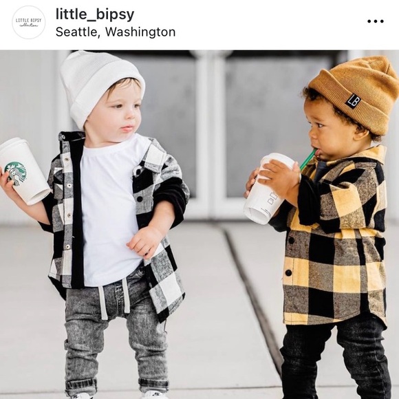 SOLD-Little Bipsy plaid jacket - Picture 1 of 3